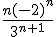 \frac{n(-2)^{n}}{3^{n+1}}